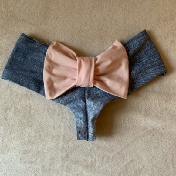 Lolli Swim Pink Bow Bottoms - Picture 2 of 4